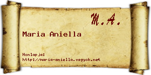 Maria Aniella névjegykártya
